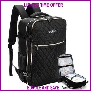 40L Travel Backpack 17” Laptop Compartment Anti-Theft Wet Pocket Weekender